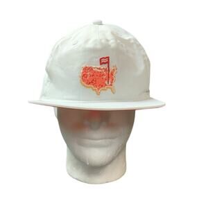 RSVLTS USA Map Golf Hat White Red Adjustable Strapback OSFM Bacon BRKFST
